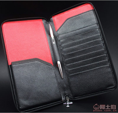 【金優廠家直銷男士多功能拉鏈牛皮長款包大容量PU夾夾訂貨666】廣州市白云區金優皮具廠 - 產品庫